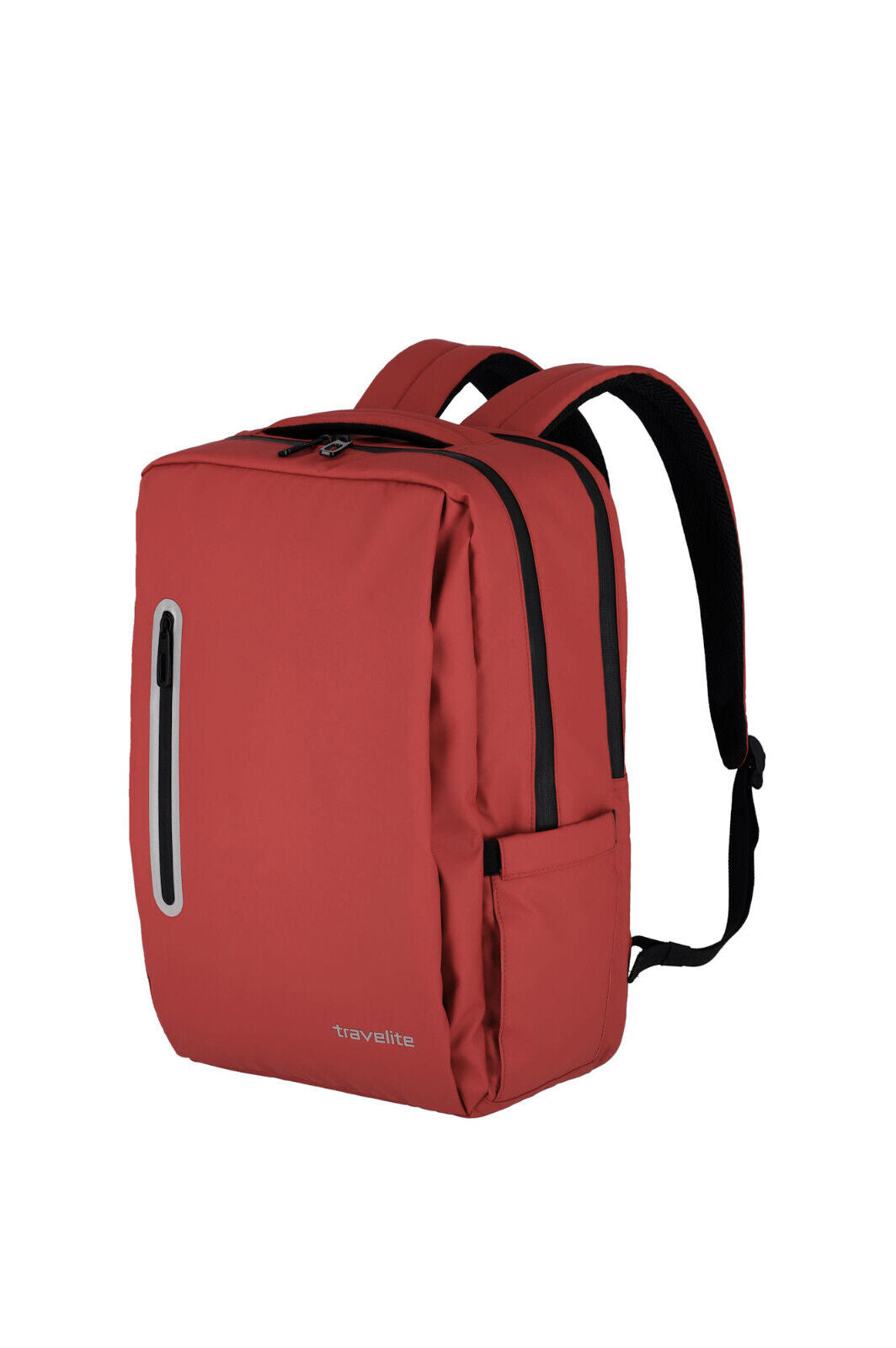 Travelite Boxy Rucksack Daypack Notebookfach wasserfeste Plane Reflektoren rot