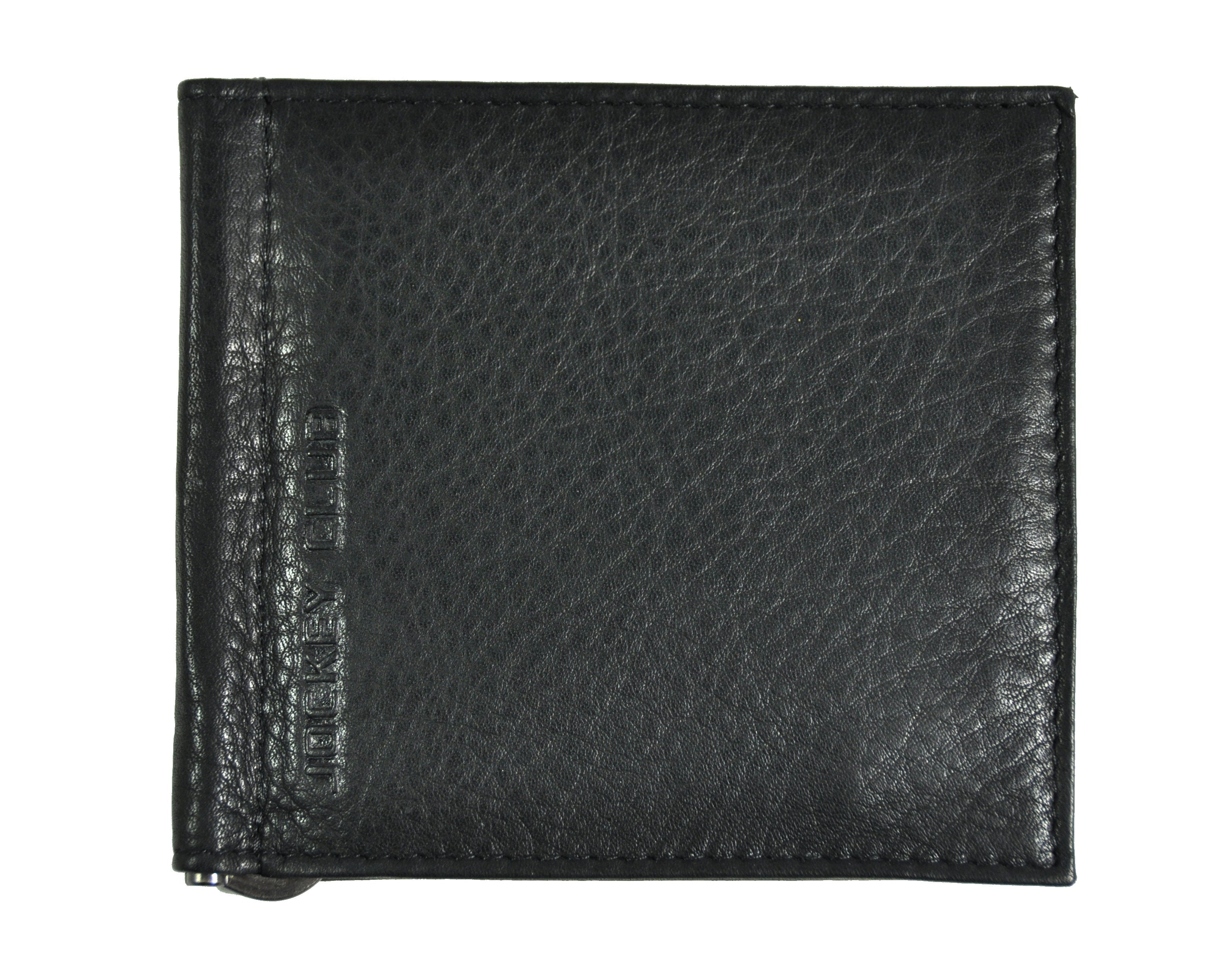 Jockey Club echt Leder Dollarclip Geldklammer Geldbörse Kreditkartenetui Nappaleder mit Federschnappverschluss