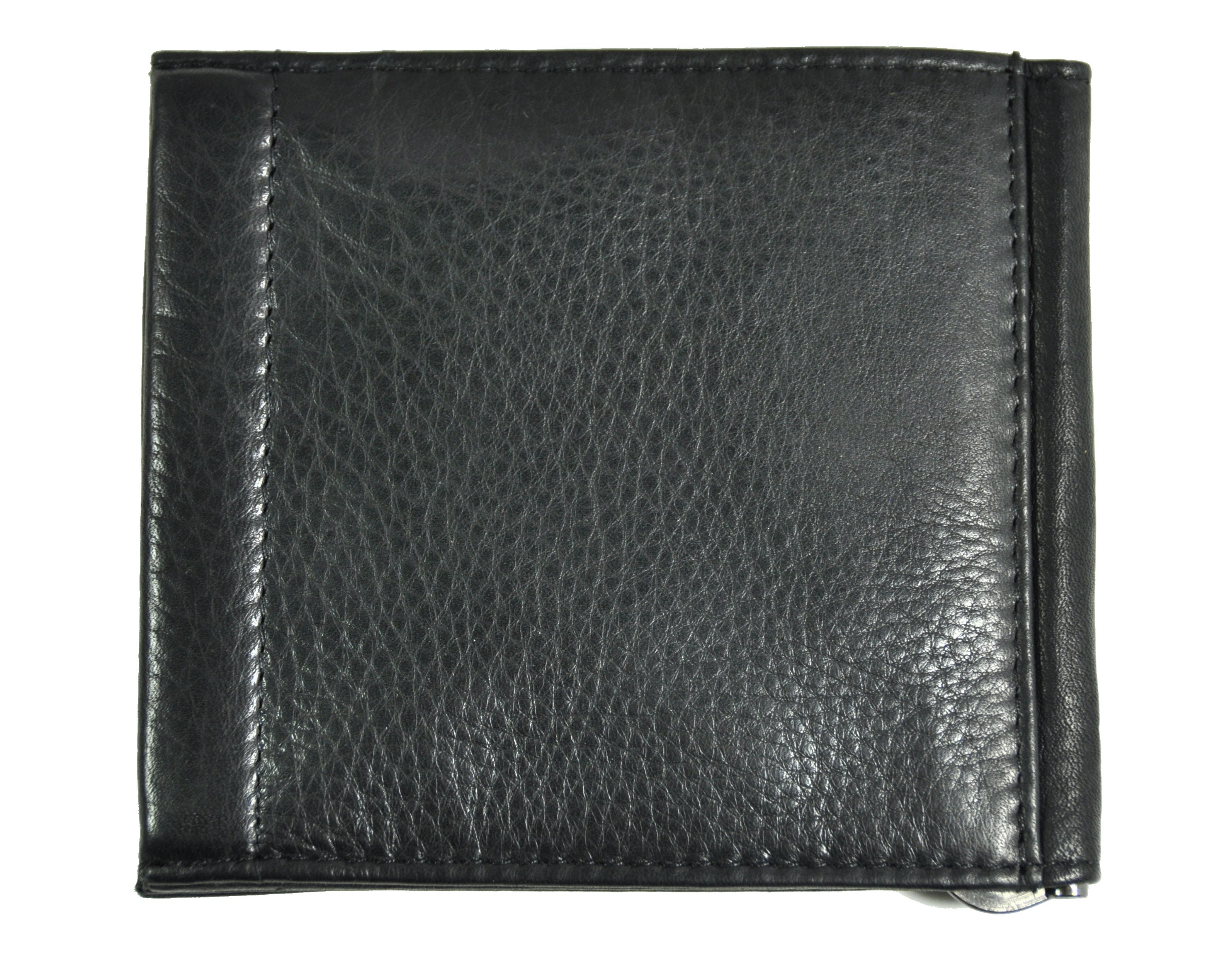 Jockey Club echt Leder Dollarclip Geldklammer Geldbörse Kreditkartenetui Nappaleder mit Federschnappverschluss