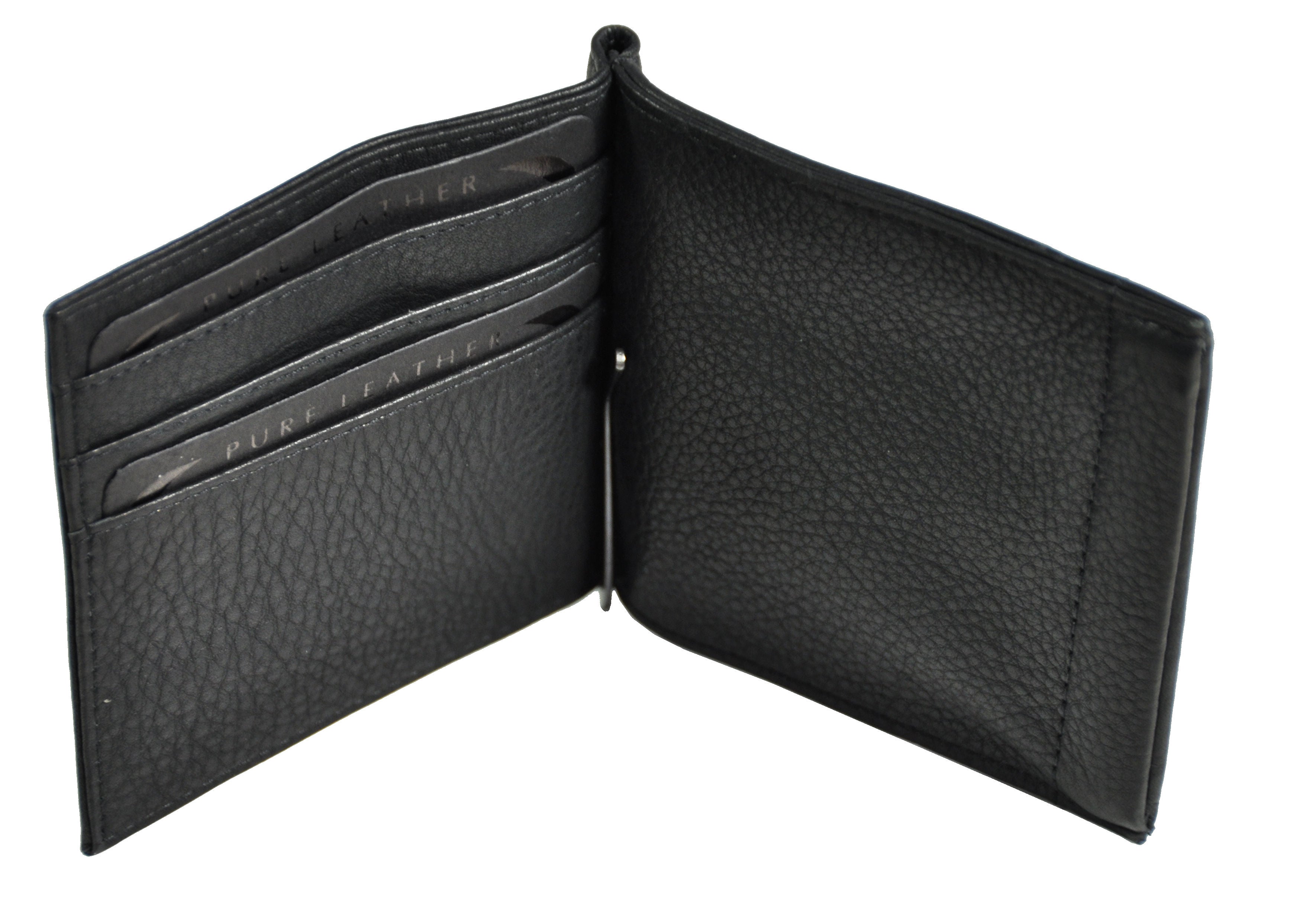 Jockey Club echt Leder Dollarclip Geldklammer Geldbörse Kreditkartenetui Nappaleder mit Federschnappverschluss