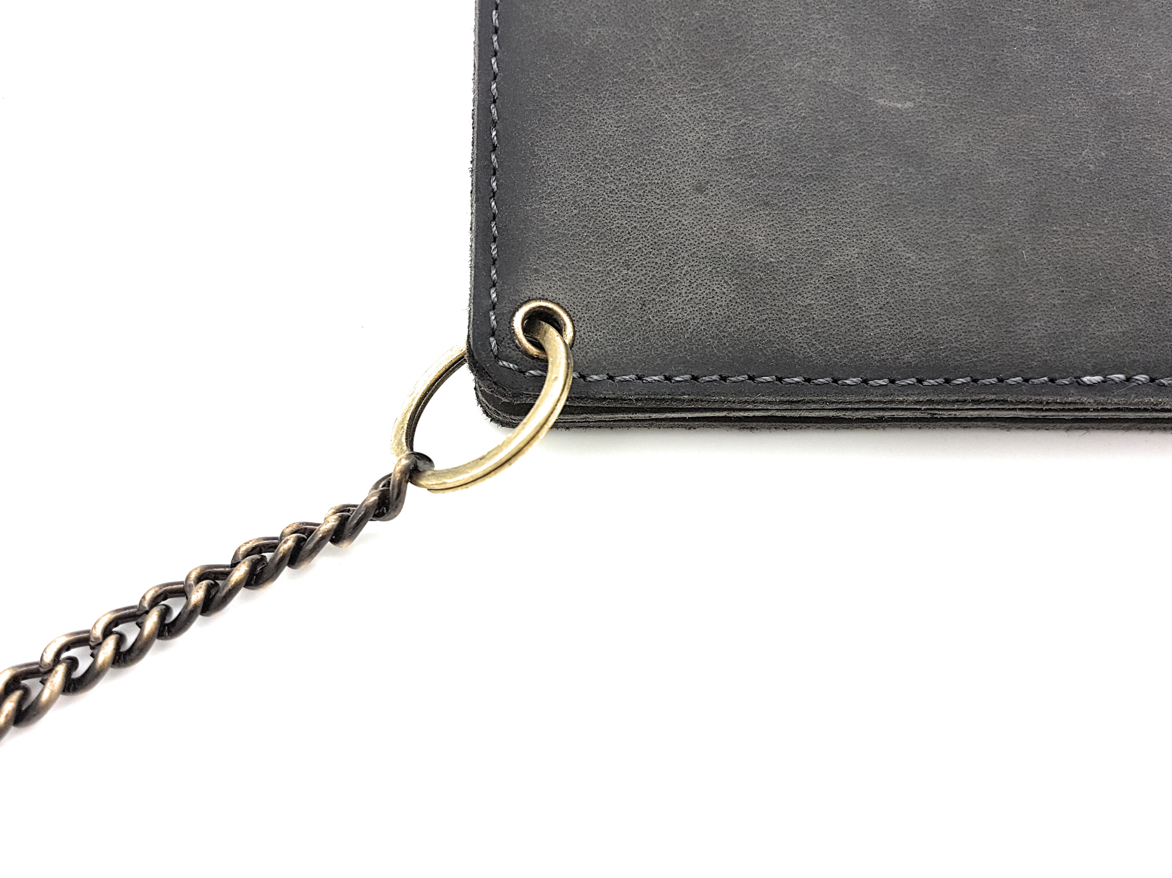 Jockey Club echt Leder Biker Geldbörse m Kette Portemonnaie Geldbeutel Motorrad mit RFID Schutz