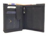 Mustang echt Leder Herren Geldbörse Portemonnaie Tampa mit RFID Schutz schwarz
