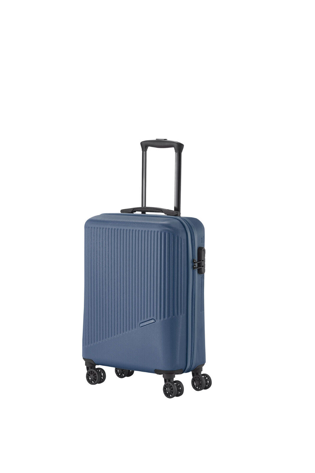 Travelite Bali Handgepäck S Trolley Koffer 55cm 4 Rad / Rollen Hartschale blau