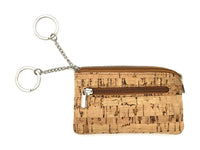 Lemasi Reißverschluss Schlüsseletui Schlüsselgarage Schlüsseltasche aus Kork
