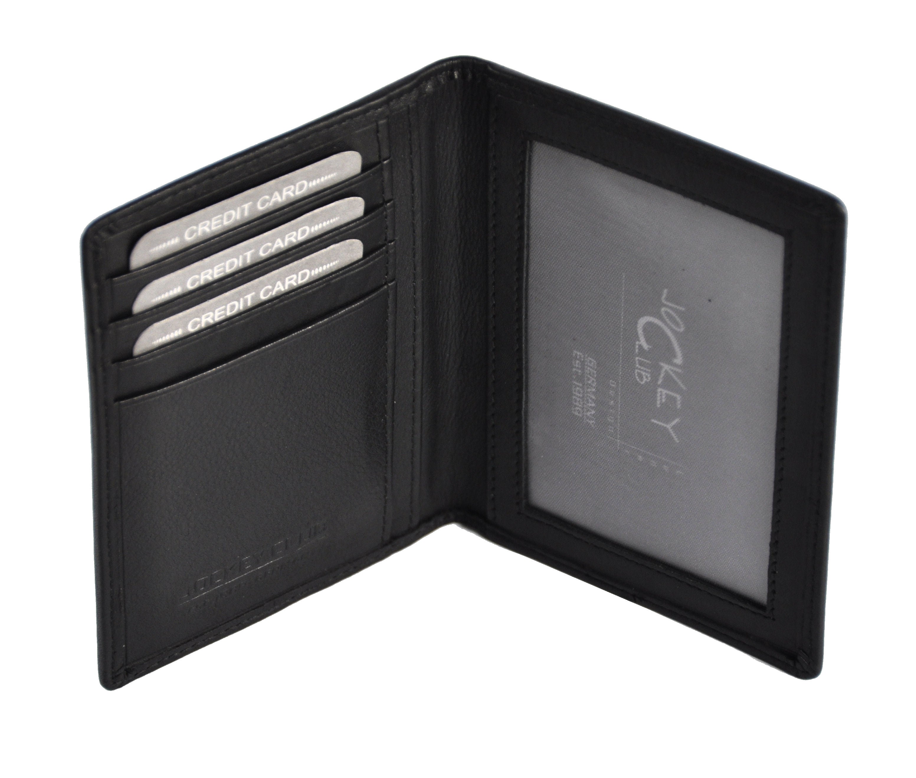 Jockey Club echt Leder Passhülle Etui Ausweisetui Hülle Kreditkartenetui Nappaleder mit RFID Schutz