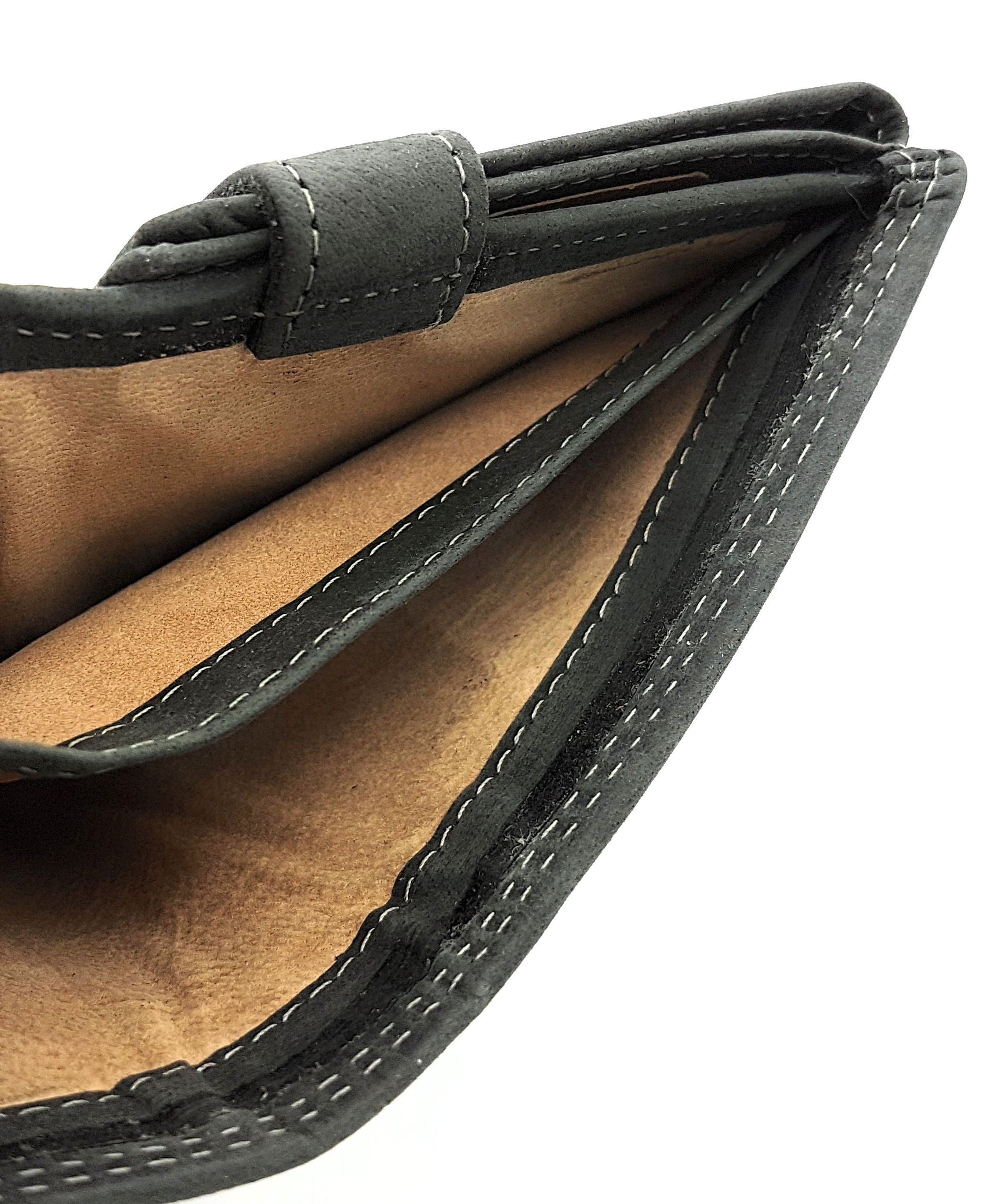 McLean echt Büffel Voll-Leder Geldbörse Portemonnaie Totenkopf Skull mit RFID NFC Schutz schwarz