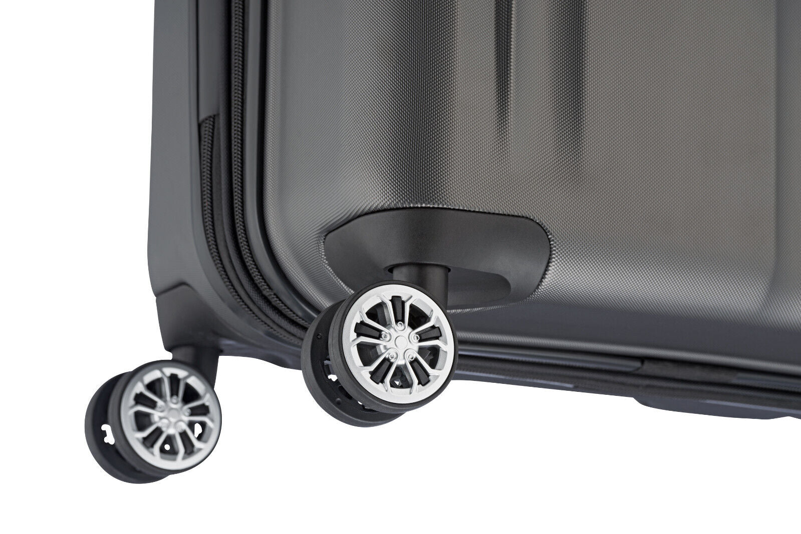 Travelite City Reisekoffer L Trolley Koffer 77cm 4 Rad / Rollen TSA Dehnfalte anthrazit