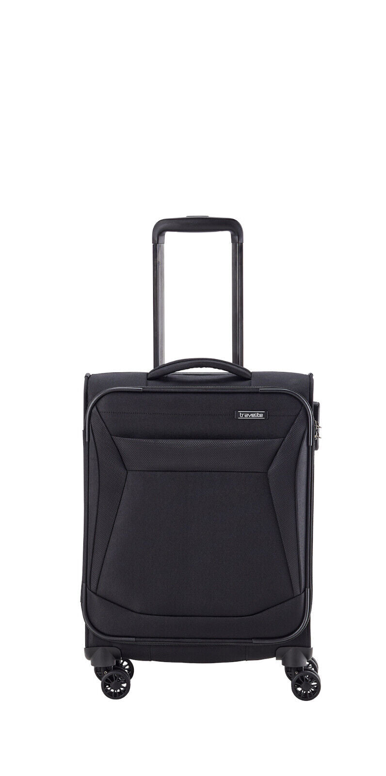 Travelite Chios Reisekoffer Trolley Bord-Koffer 55cm Handgepäck Bordgepäck 4-Rad schwarz