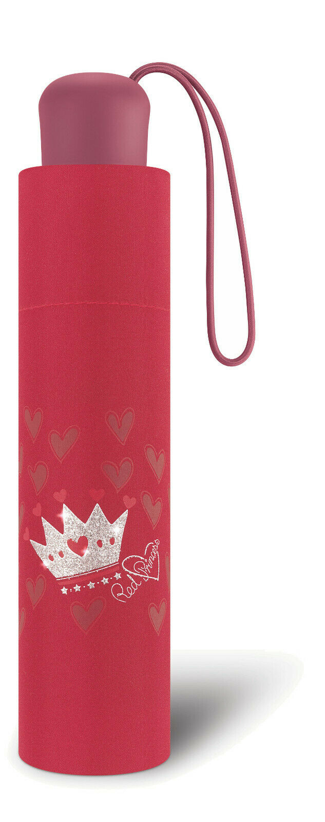 Scout Kinder Regenschirm mit Reflektionsstreifen leicht Red Princess Prinzessin