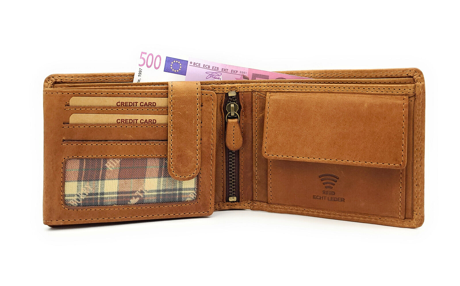 Hill Burry echt Leder Portemonnaie Geldbörse Geldbeutel Motivbörse Adler mit RFID Schutz