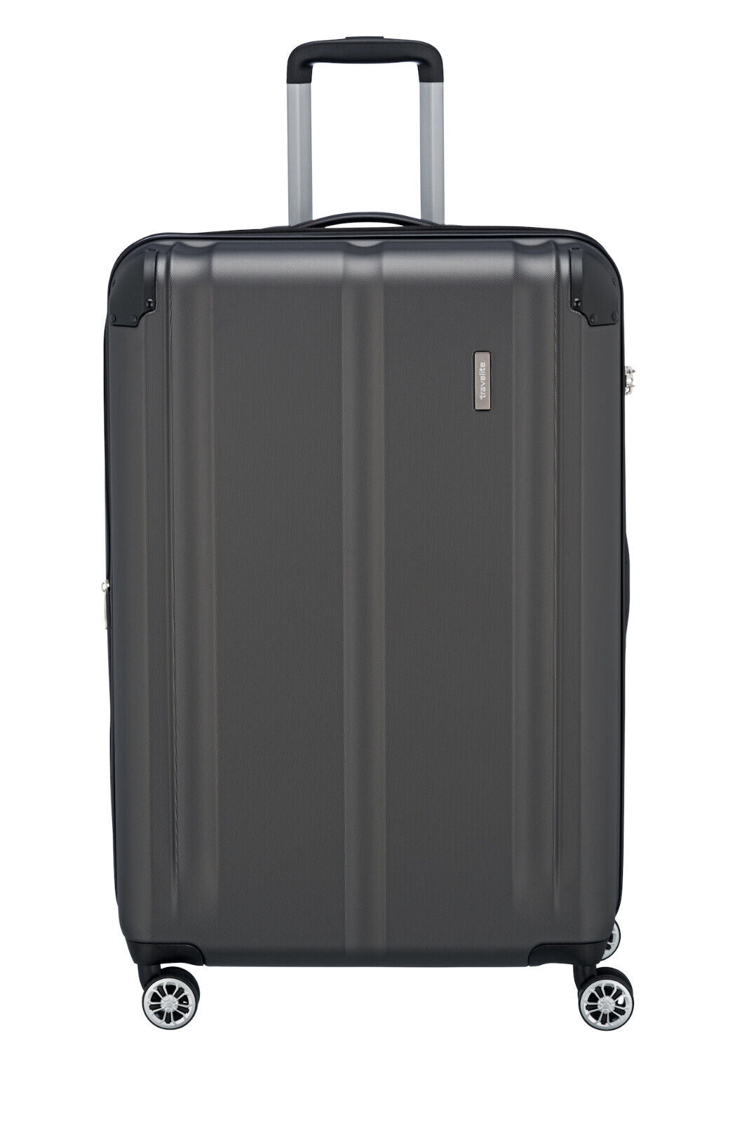 Travelite City Reisekoffer L Trolley Koffer 77cm 4 Rad / Rollen TSA Dehnfalte anthrazit