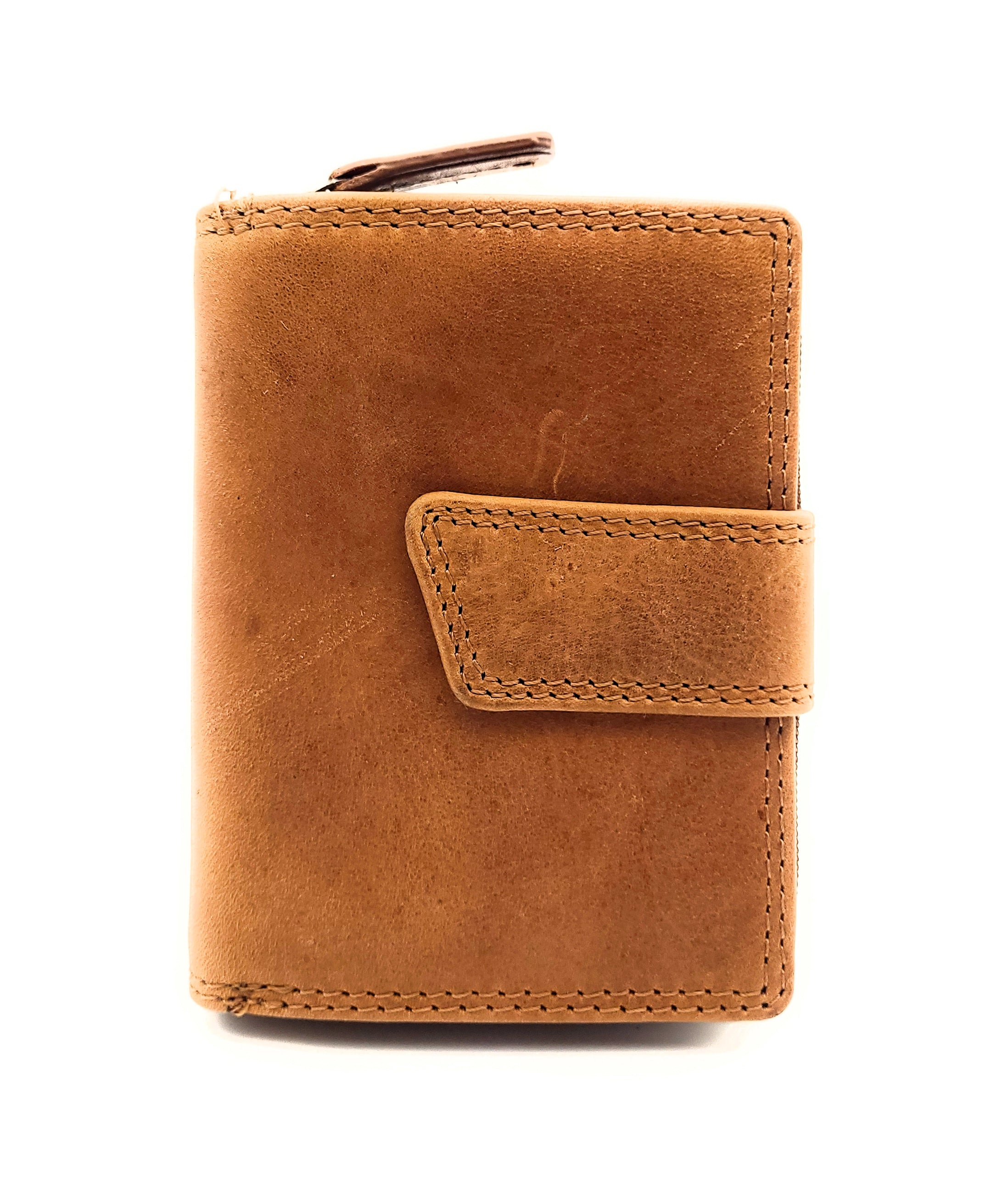 Jockey Club kompakte RFID Leder Geldbörse aus Sauvage Rindleder – Vintage Design, handgefertigt, sicher & stilvoll