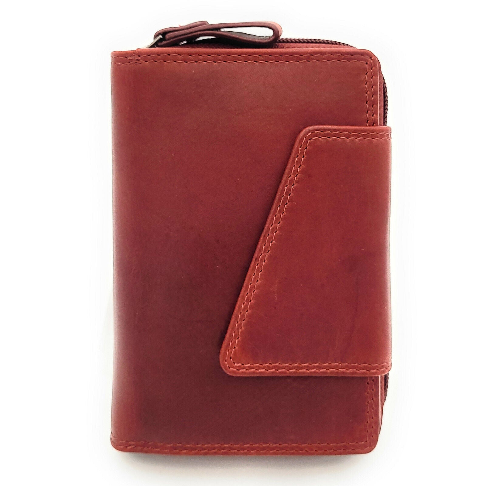 Jockey Club echt Leder Geldbörse Portemonnaie Geldbeutel Sauvage mit RFID Schutz rot