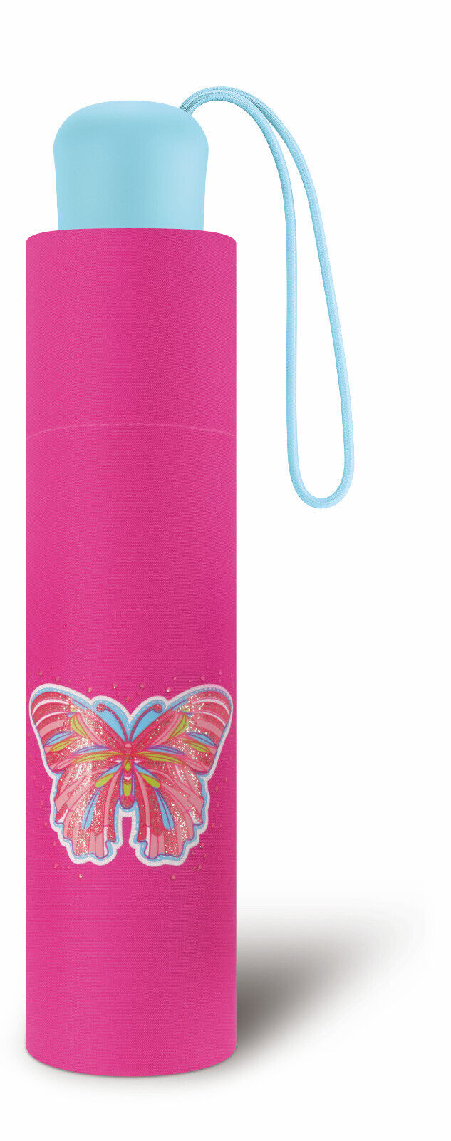 Scout Girls Kinder Regenschirm Taschenschirm mit Reflektionsstreifen Butterfly Schmetterling