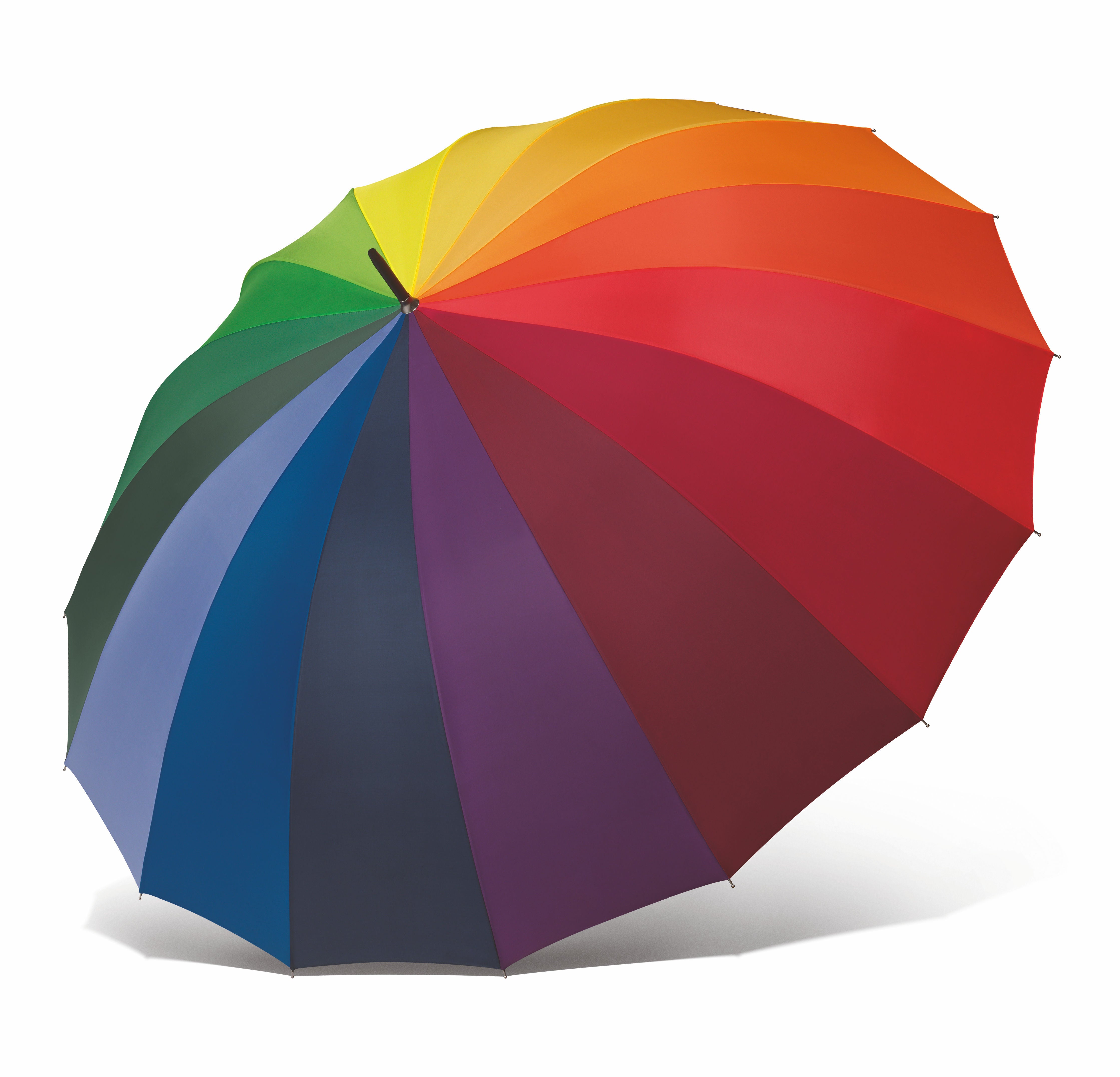 Happy Rain XL Regenbogen Partner-Regenschirm - Extra großer Stockschirm mit 130cm Durchmesser