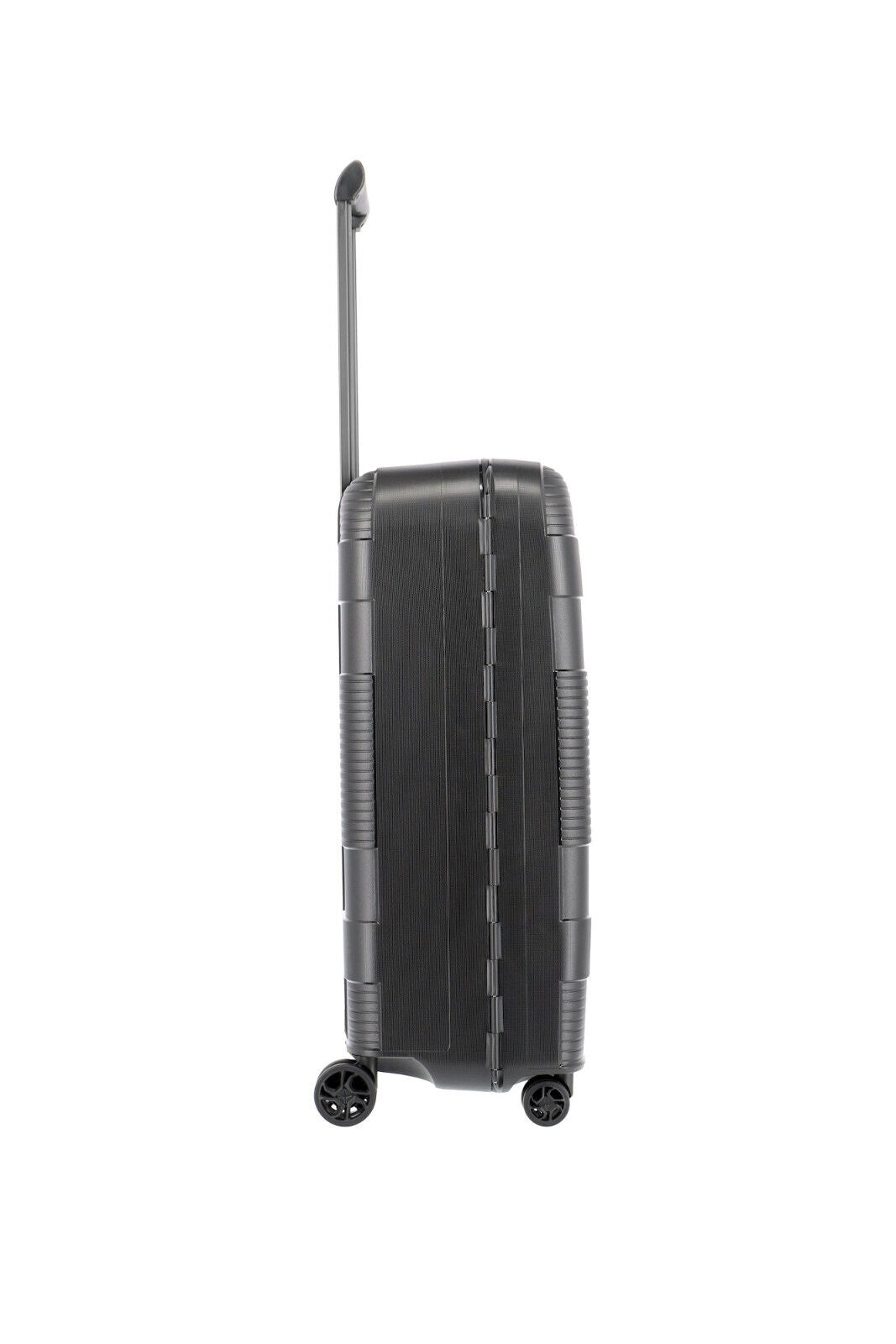 Travelite Korfu Reisekoffer M Trolley Rahmen Koffer 65cm 4 Rad / Rollen TSA schwarz