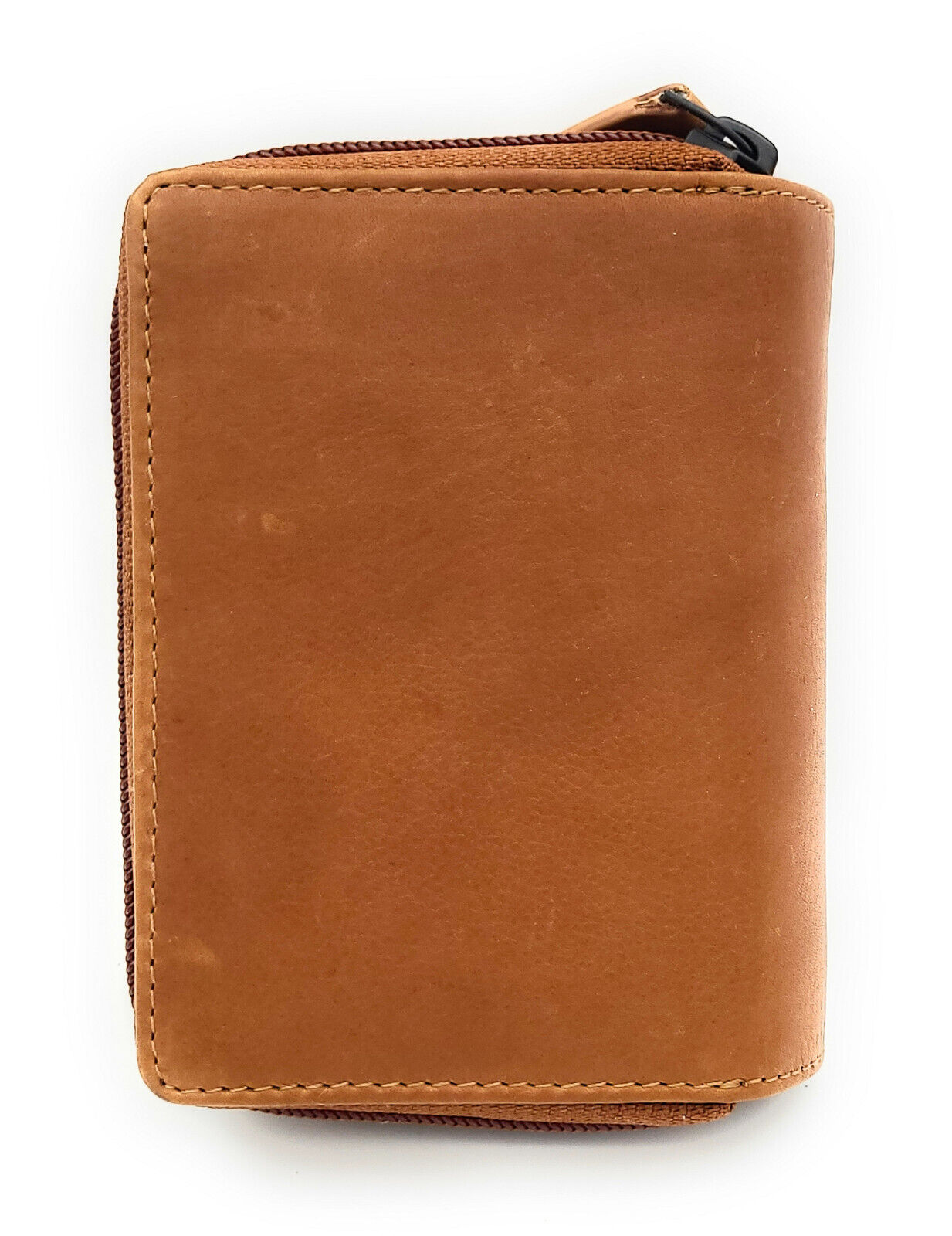 Jockey Club echt Leder Damen Geldbörse Portemonnaie Geldbeutel gewachst cognac