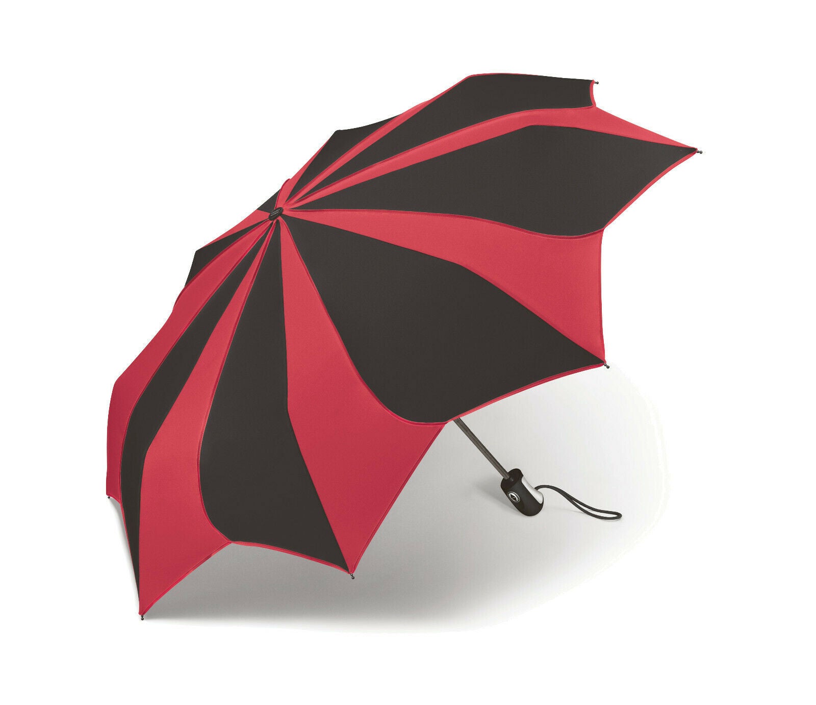 pierre cardin Damen Regenschirm Taschenschirm Auf-Zu Automatik Sunflower schwarz rot