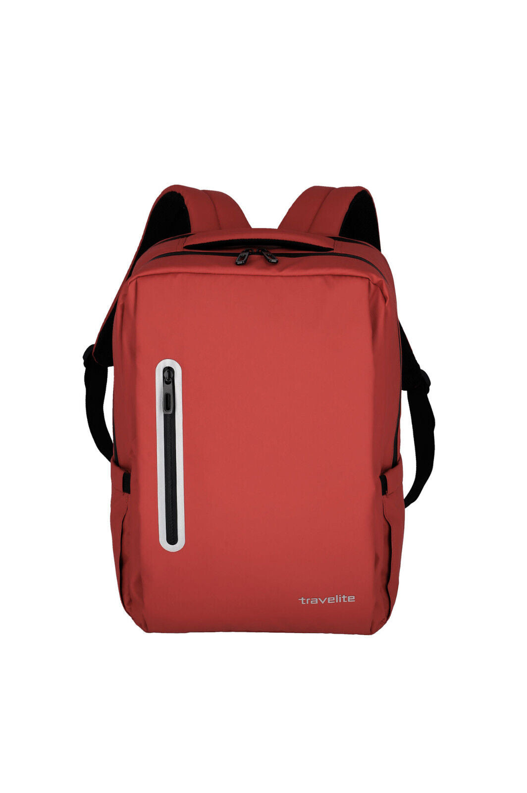 Travelite Boxy Rucksack Daypack Notebookfach wasserfeste Plane Reflektoren rot