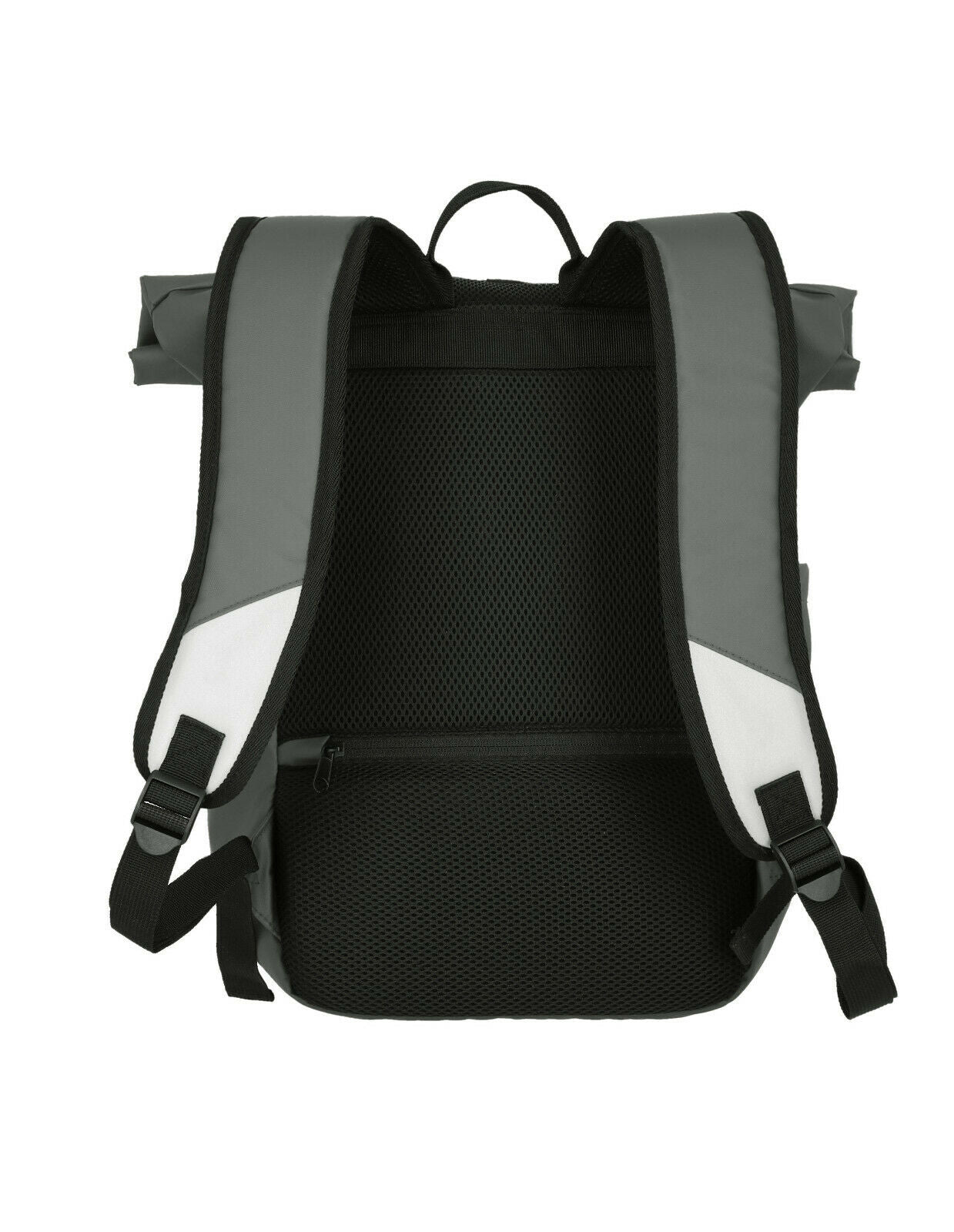 Travelite Rollup Fahrrad Rucksack Kurierrucksack Daypack aus wasserfester Plane mit Reflektoren grau