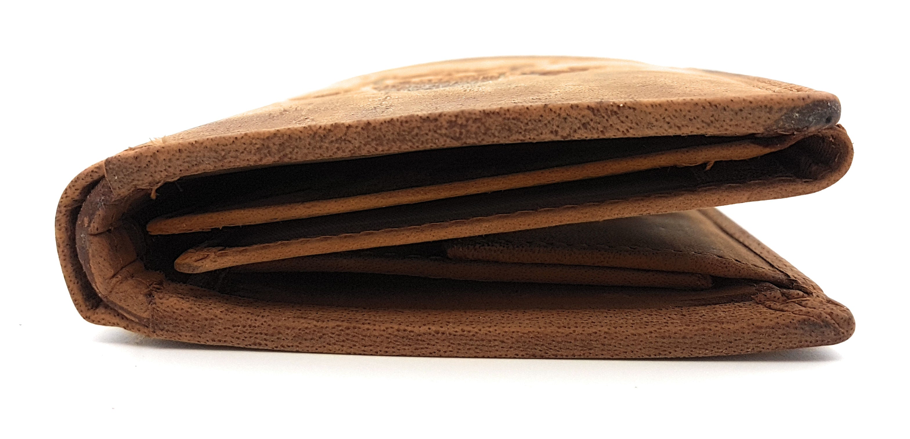 McLean echt Büffel Voll-Leder Geldbörse Portemonnaie Totenkopf Skull mit RFID NFC Schutz braun