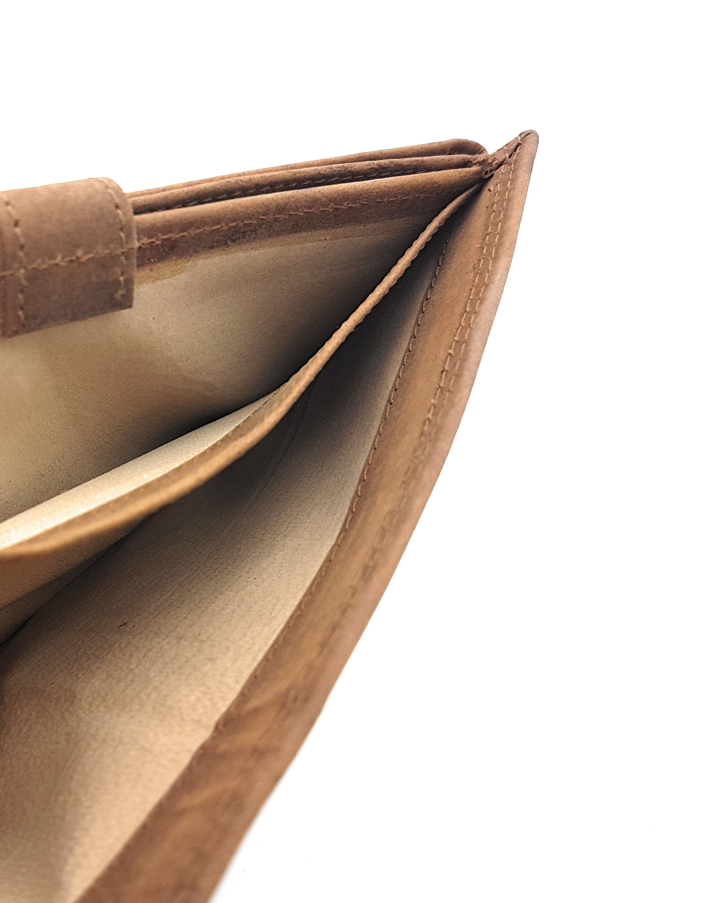 Jockey Club Basic echt Büffel Voll-Leder Geldbörse für Männer, naturbelassenes Hunterleder Portemonnaie Traktor mit RFID NFC Schutz