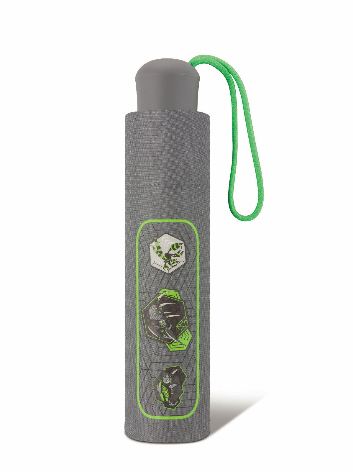 Scout Boys Kinder Regenschirm Taschenschirm mit Reflektionsstreifen Black Spider