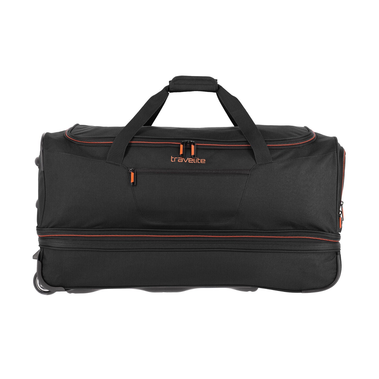 Travelite 2-Rad Trolley Roll-Reisetasche mit Rollen Basics L erweiterbar schwarz