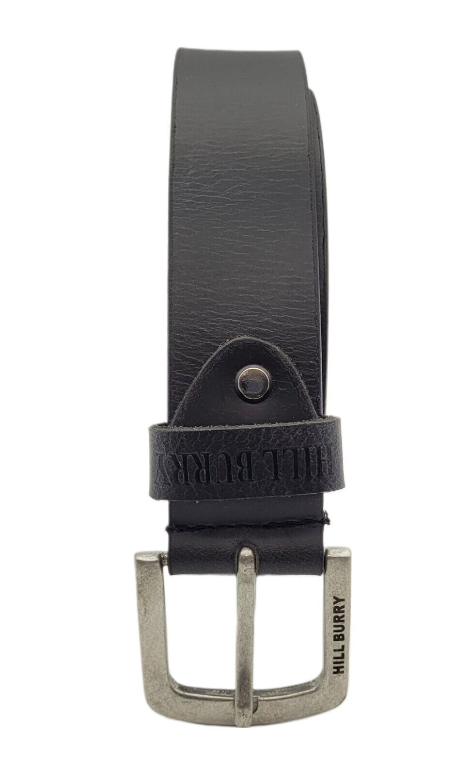 Hill Burry echt Leder Herren Gürtel 90cm (Taille) 40mm breit kürzbar Vollleder schwarz