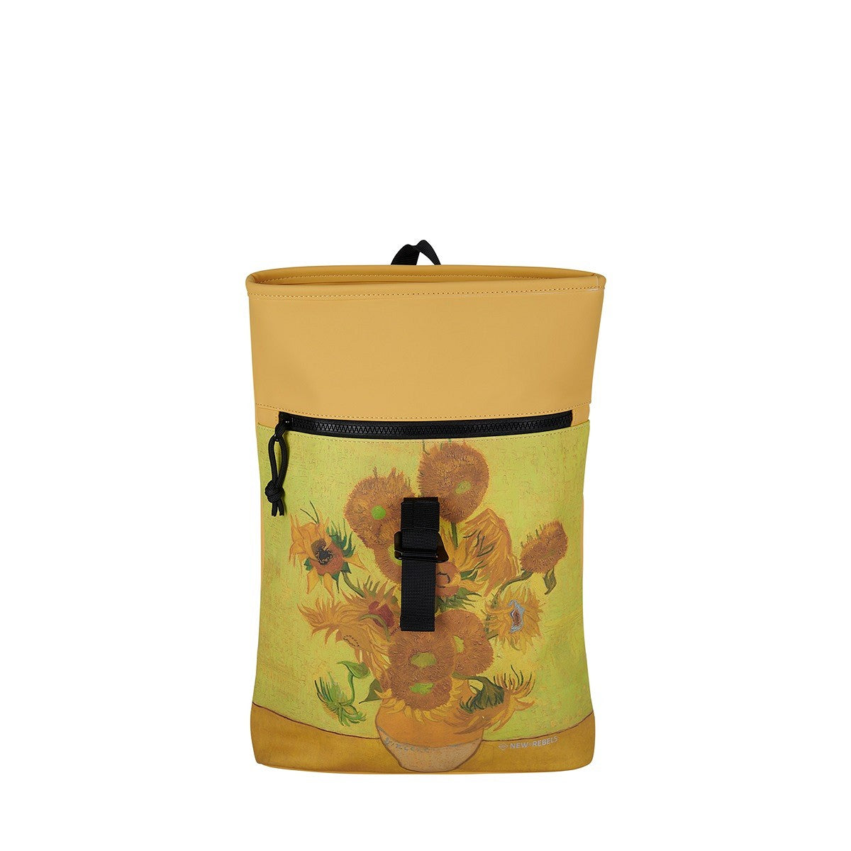 New Rebels Mart Art Roll Up City Rucksack Los Angeles Sunflower, Sonnenblumen, wasserabweisend