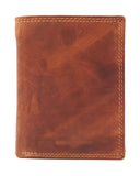 McLean echt Büffel Voll-Leder Geldbörse Portemonnaie Geldbeutel mit RFID NFC Schutz antik braun