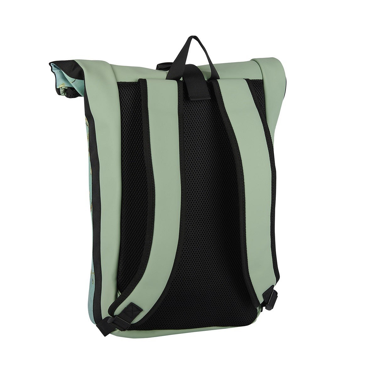 New Rebels New York Mandelblüte Rucksack – Rolltop, wasserabweisend, 15" Laptopfach