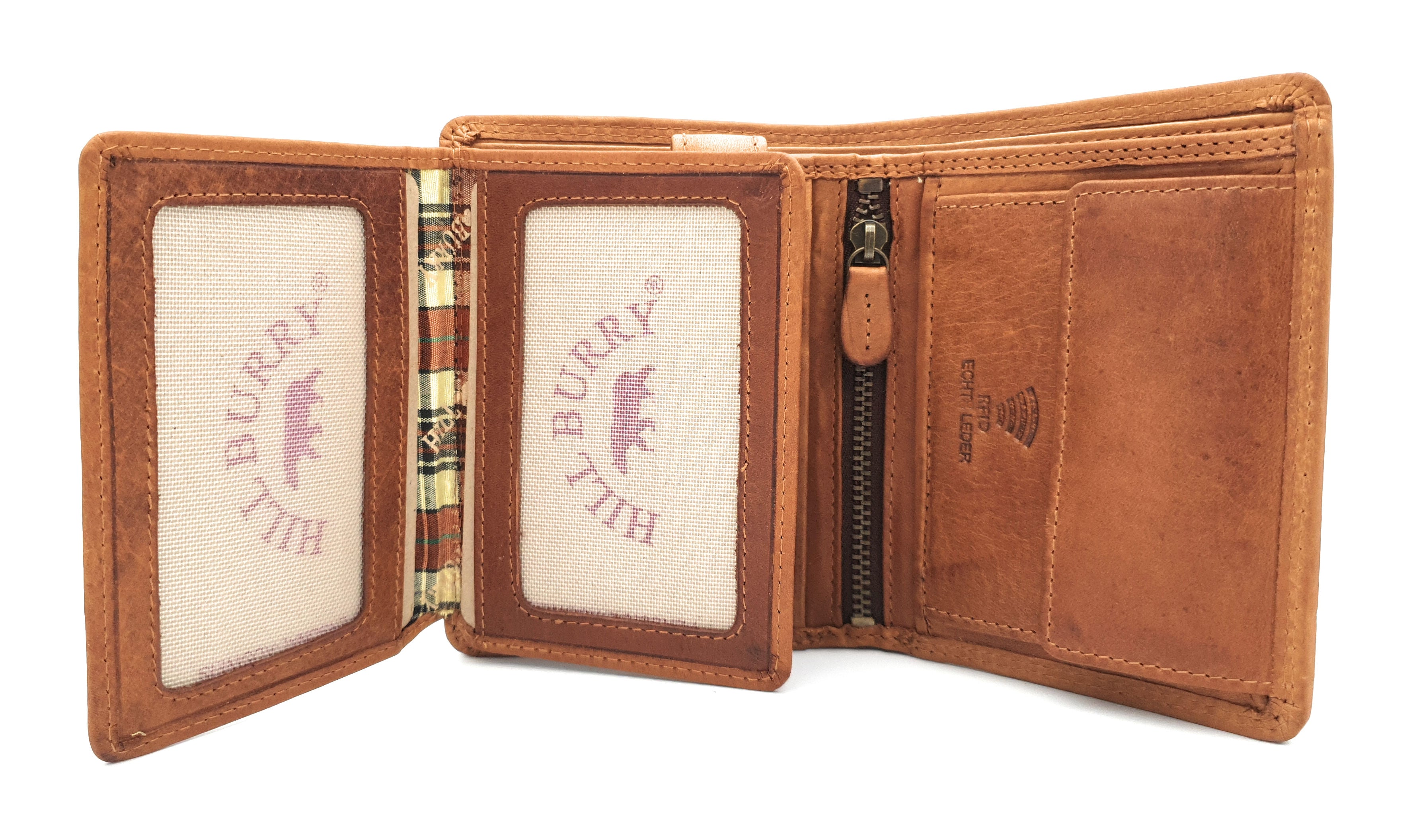 Hill Burry echt Leder Portemonnaie Geldbörse Geldbeutel Wildsau Eber RFID Schutz