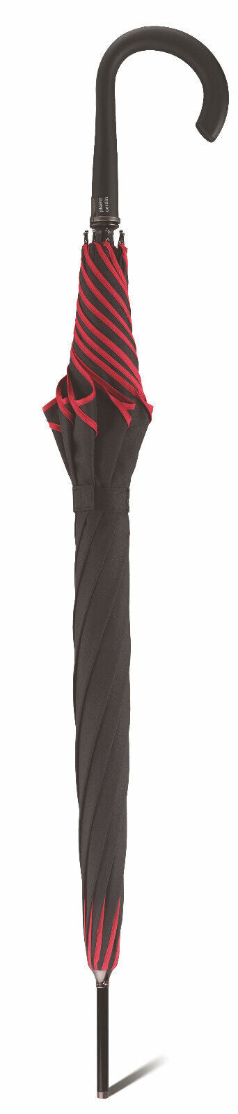 pierre cardin Regenschirm Stockschirm Automatik Sunflower Blütendach schwarz