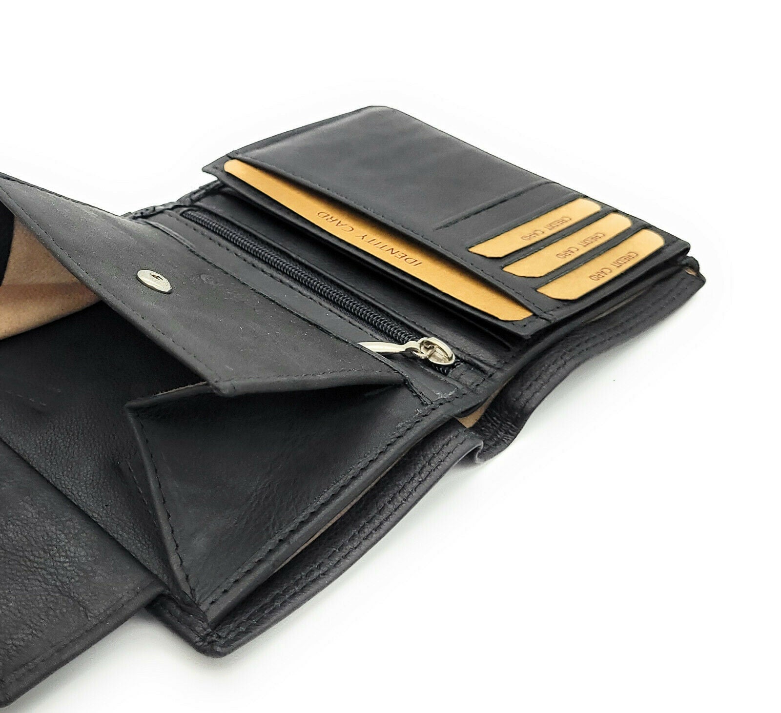 Jockey Club Basic echt Leder Geldbörse Portemonnaie Geldbeutel mit RFID NFC Schutz schwarz