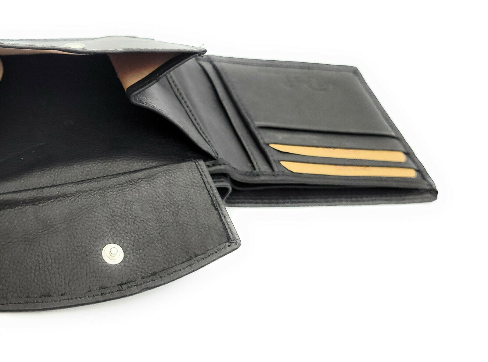 Jockey Club flache Leder Geldbörse Herren RFID Schutz – Kompakt für die Hosentasche
