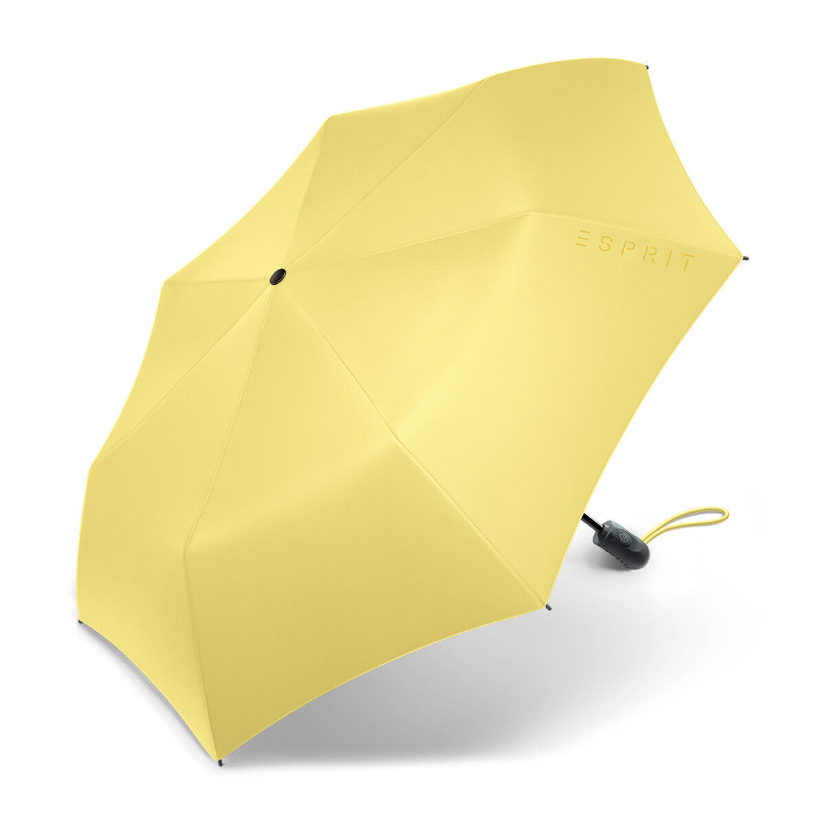 Esprit Regenschirm Taschenschirm Easymatic light Auf-Zu Automatik yellow cream