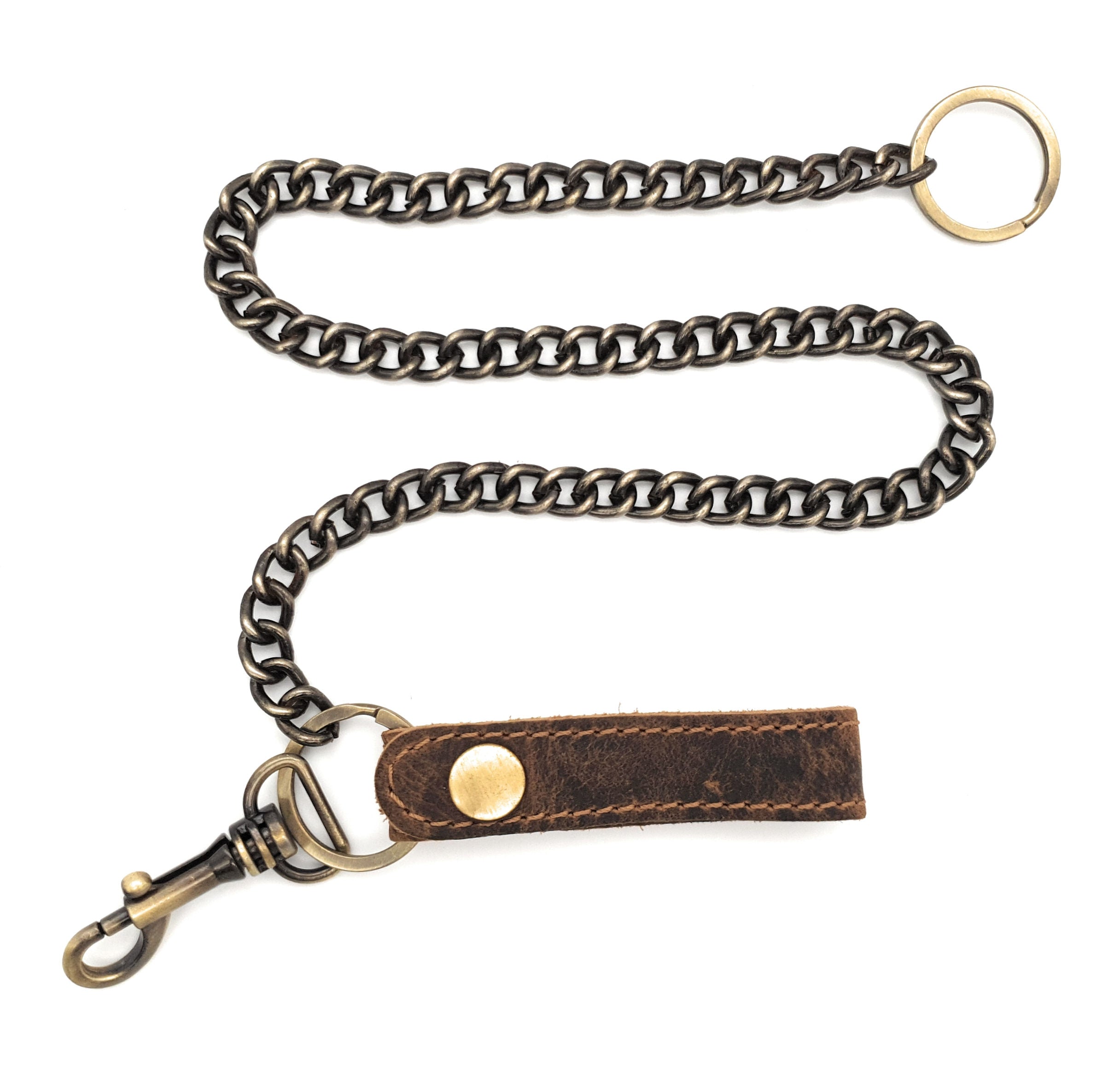 Jockey Club echt Leder Biker Geldbörse Geldbeutel Portemonnaie Motorrad 50cm Kette mit RFID Schutz