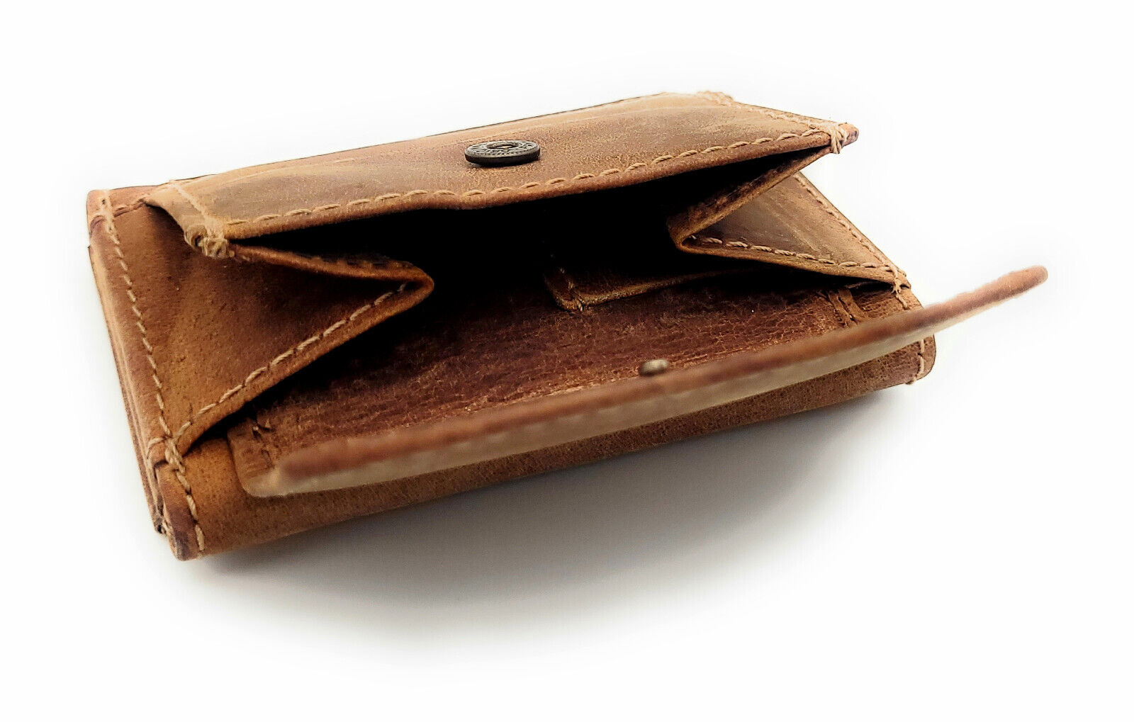 Jockey Club Mini Geldbörse aus Hunterleder | RFID-Schutz & Vintage Design