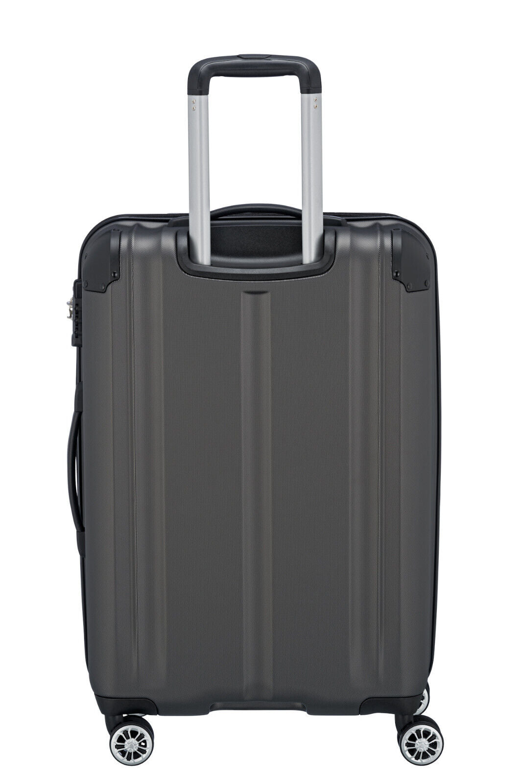 Travelite City Reisekoffer M Trolley Koffer 68cm 4 Rad / Rollen TSA Dehnfalte anthrazit