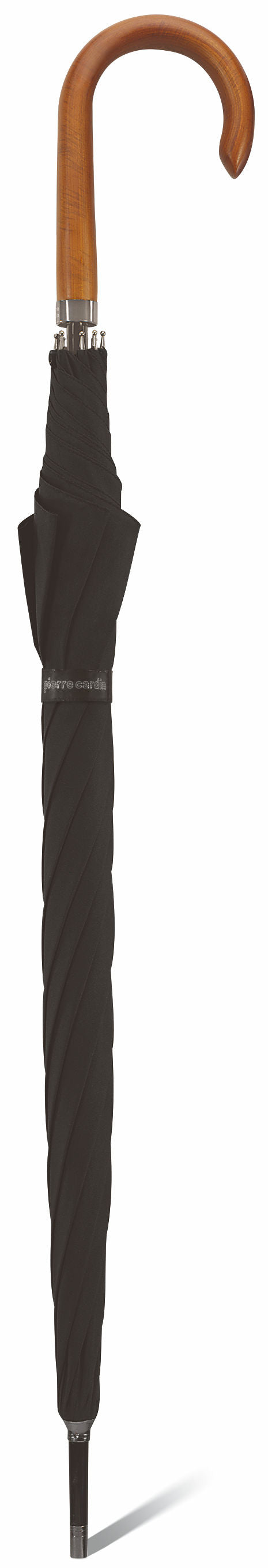 pierre cardin eleganter Herren Regenschirm Stockschirm mit Automatik Ø110cm schwarz