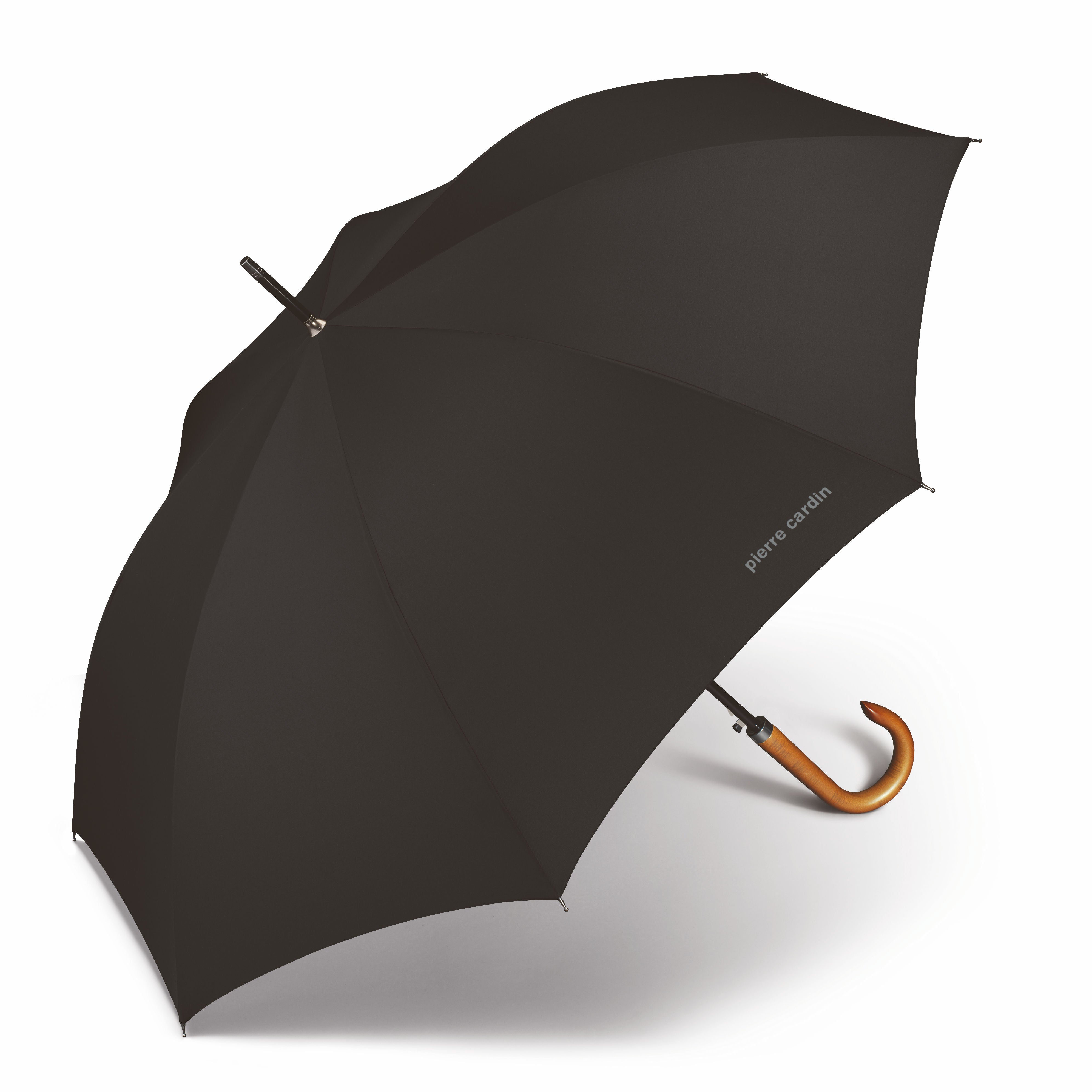 pierre cardin eleganter Herren Regenschirm Stockschirm mit Automatik Ø110cm schwarz