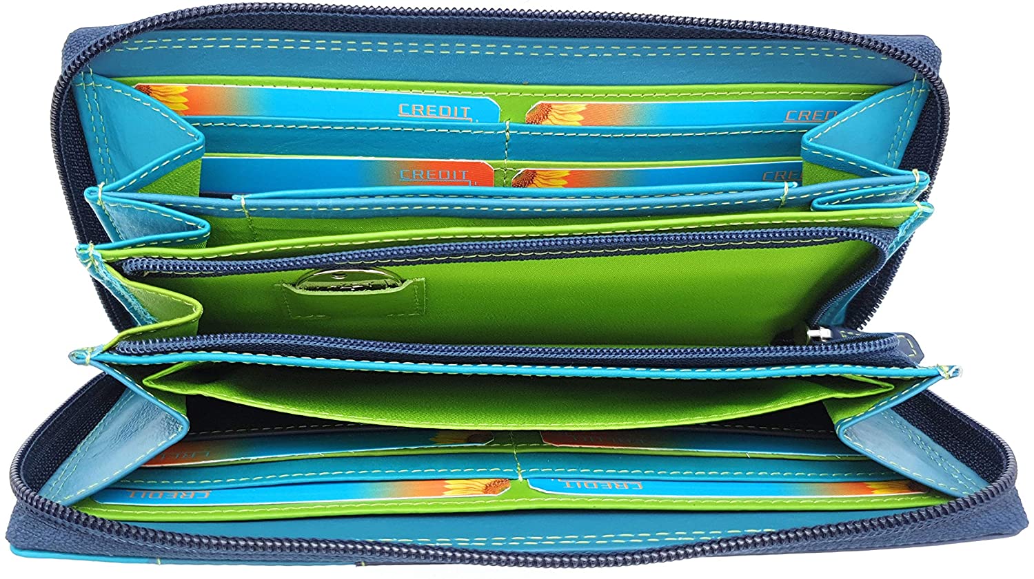 Jockey Club echt Leder Damen Geldbörse Portemonnaie Geldbeutel Rio mit RFID Schutz dunkelblau