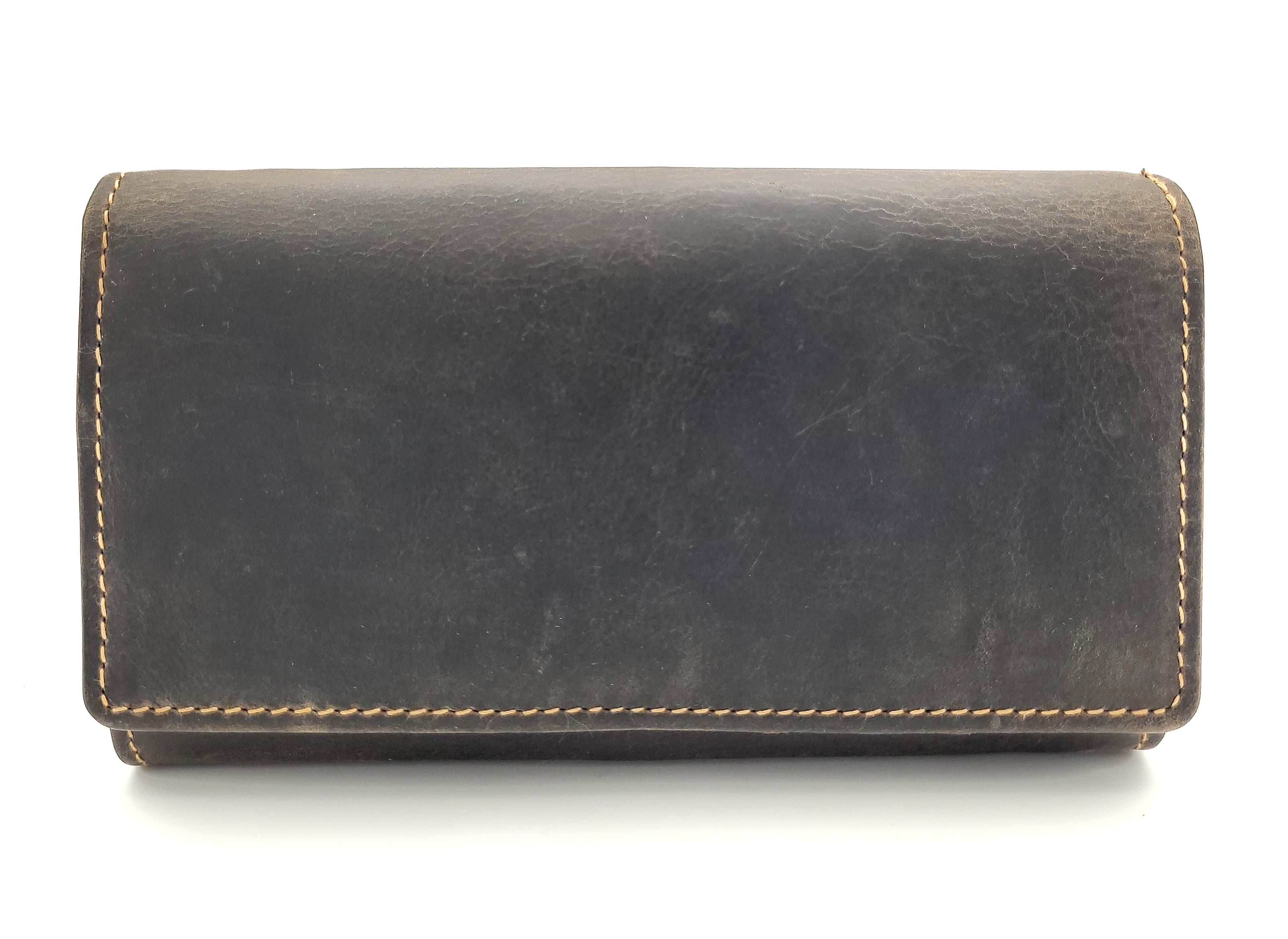 Jockey Club echt Leder Damen Geldbörse lang Hunterleder Jockey Club Toro vintage braun mit RFID Schutz