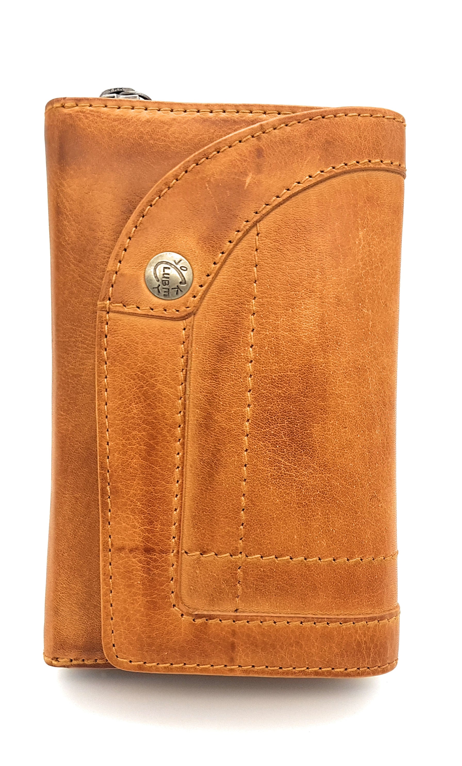 Jockey Club echt Leder Damen Geldbörse Portemonnaie Geldbeutel Line Up mit RFID Schutz cognac braun