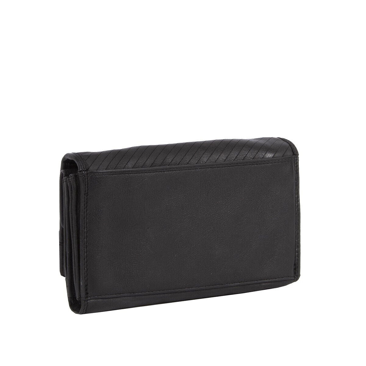 Mustang echt Leder Damen Geldbörse Portemonnaie Brasilia knautschig weich black