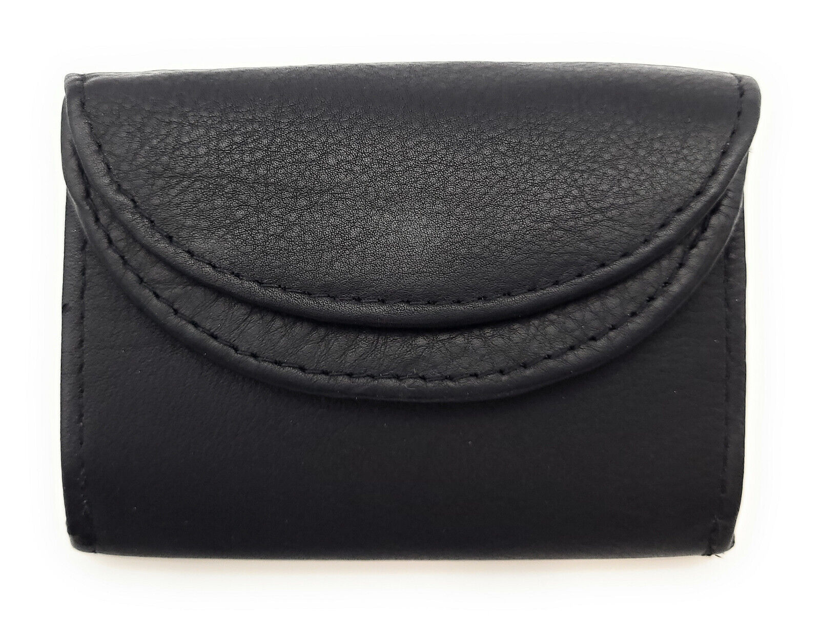 Jockey Club echt Leder Mini Geldbörse Wickelbörse Urlaubsbörse mit RFID Schutz schwarz