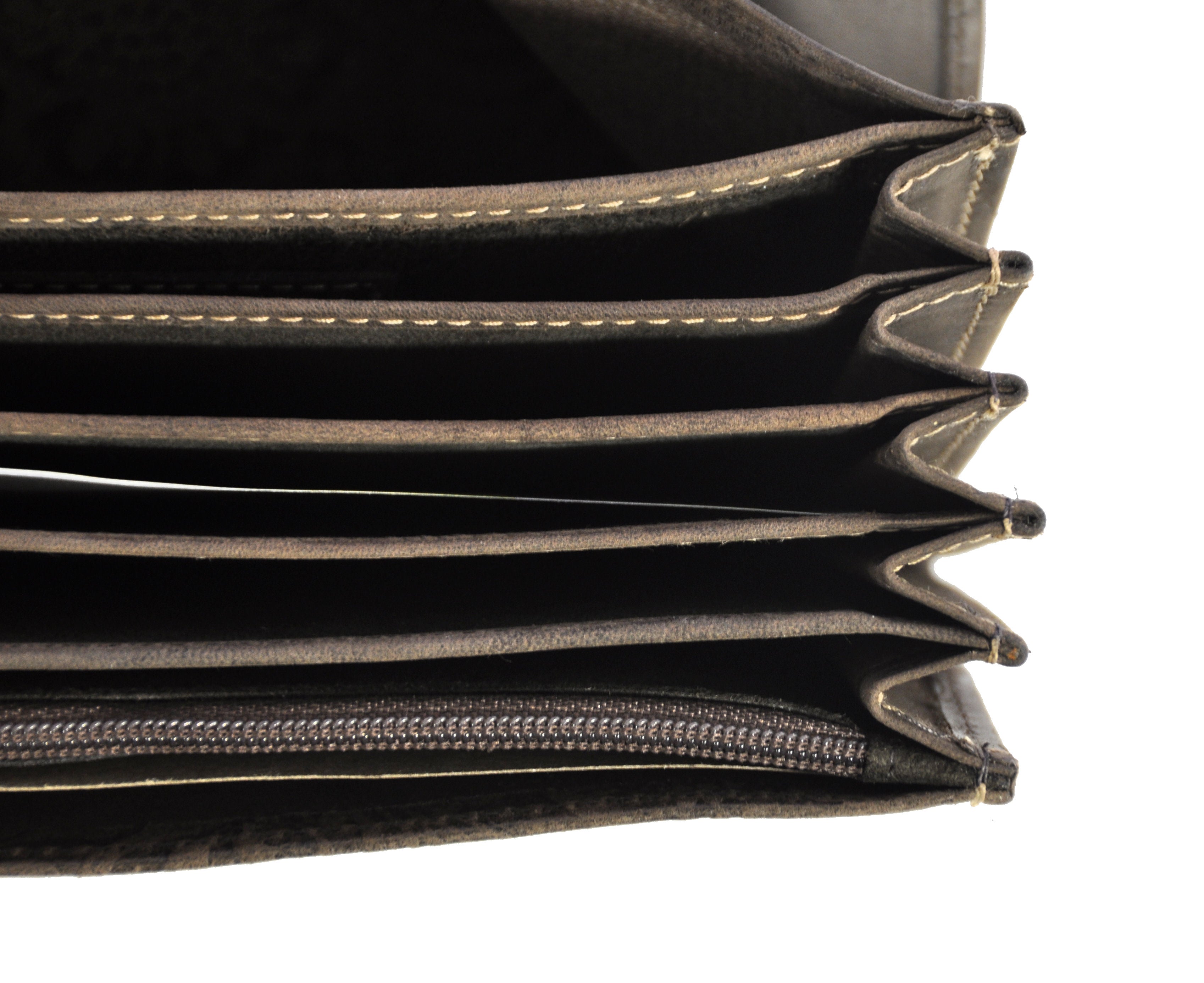 Jockey Club echt Leder Kellnerbörse Geldbörse Portemonnaie Vollrindleder geprägt Blüten & Ranken floral