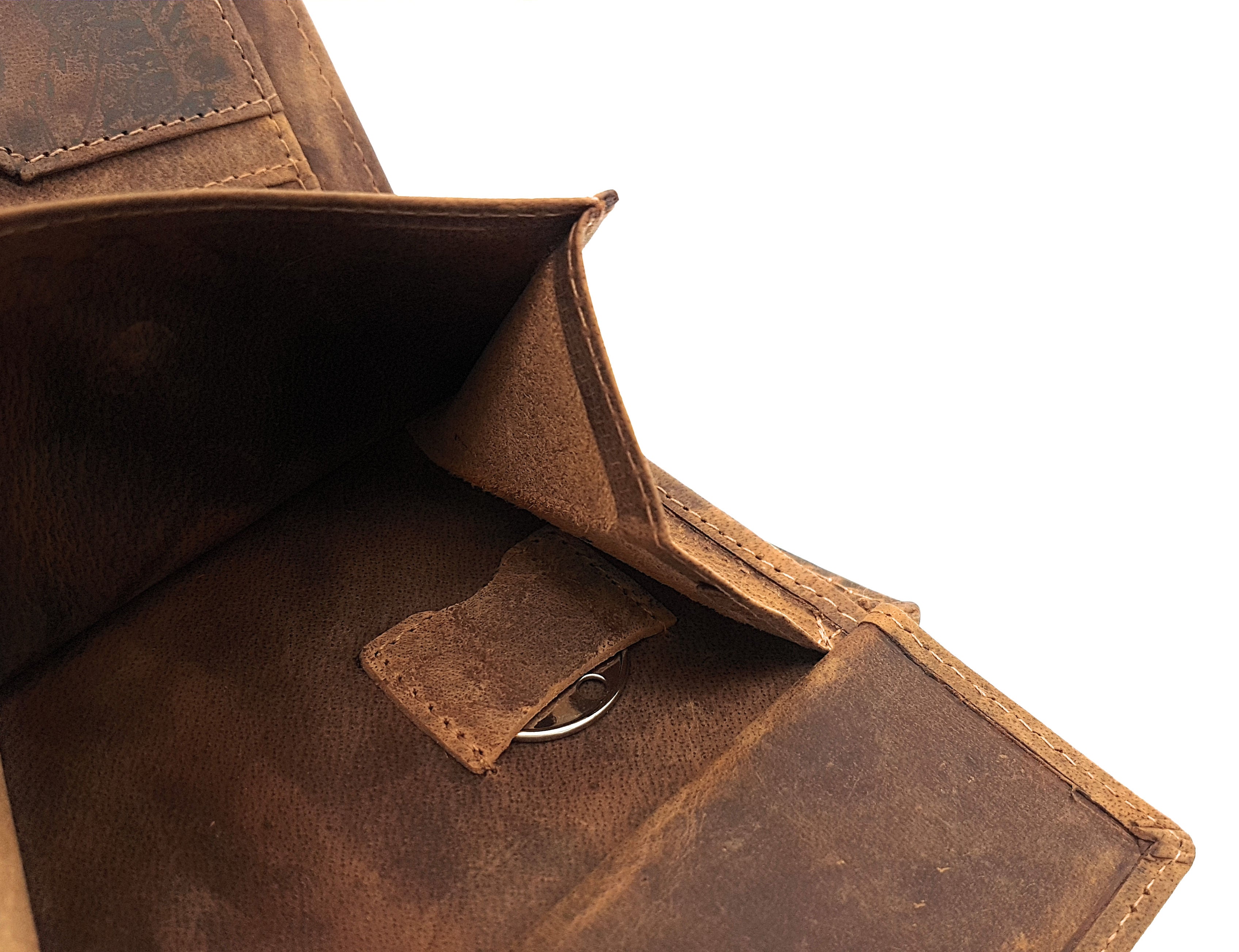 Jockey Club echt Leder Geldbörse Hunterleder Portemonnaie Totenkopf Schädel Skull mit RFID Schutz