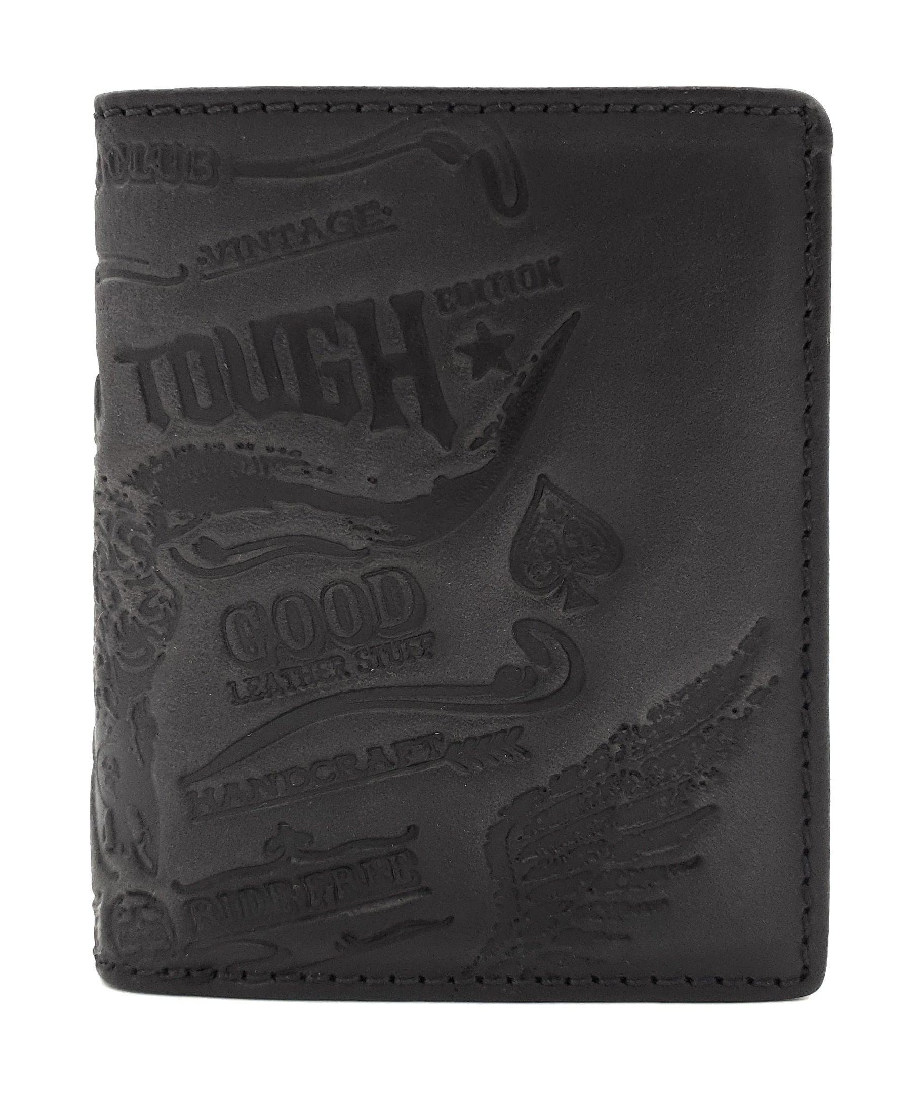 Abverkauf! Jockey Club echt Leder Geldbörse Geldbeutel Portemonnaie Rough & Tough mit RFID Schutz black